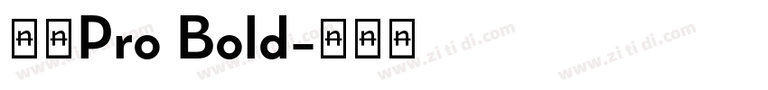 日产Pro Bold字体转换